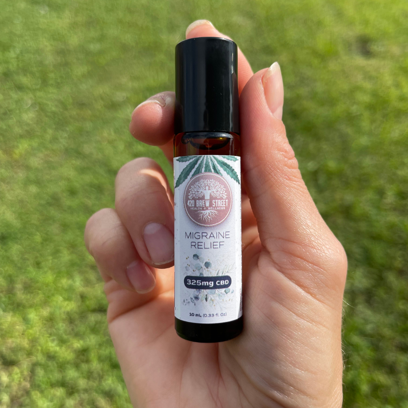 10 mL Migraine Relief HempDerived Nano CBD Infused RollOn 420 Brew